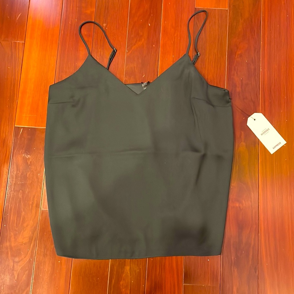 Express reversible army green tank